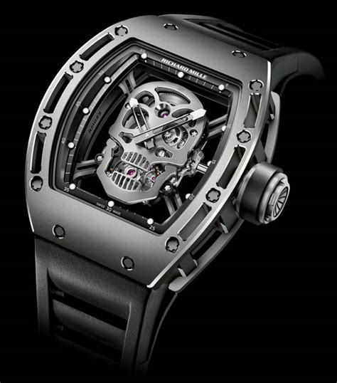 richard mille tourbillon rm 052 skull watch replica